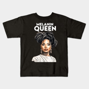 Melanin Queen Afrocentric Kids T-Shirt